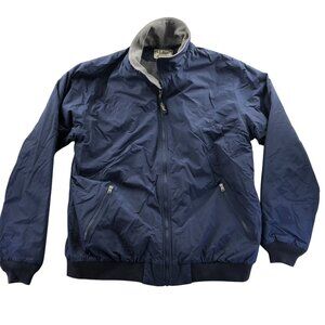 L.L. Bean Mens Bomber Jacket Size XLT Full Zip Stand Collar Outdoors Insulated